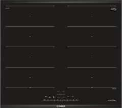 Bosch Bosch Serie 6 PXX695FC5E, Black, Built-in, 60 cm, Zone induction hob, Glass-ceramic, 4 zone(s)