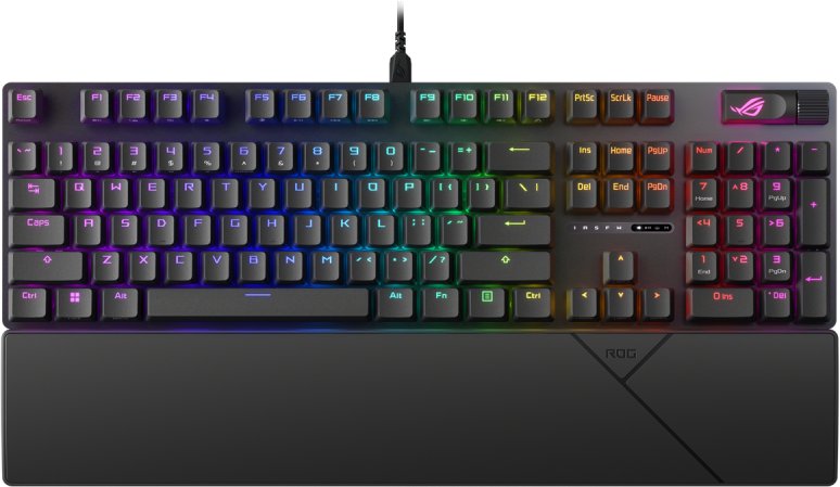 Asus ASUS ROG Strix Scope II, 96%, Wired, RF Wireless + USB, Mechanical, RGB LED, Black