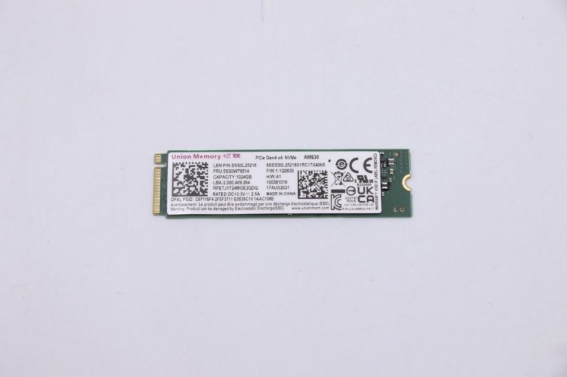 Lenovo 1TB M.2 NVMe SSD with PCIe