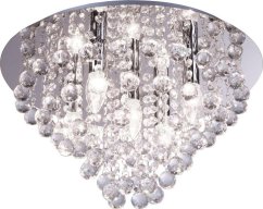 NoName Plafon lampa kryształowa na strop Reality London 5x40W E14 chróm 607205-06