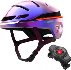 Livall Livall EVO21 Smart prilba bicyklová LED/SOS 58-62cm Fialový