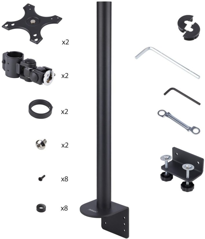 StarTech držiak / stojak do monitorów 124,5 cm (49") Biurko Čierny