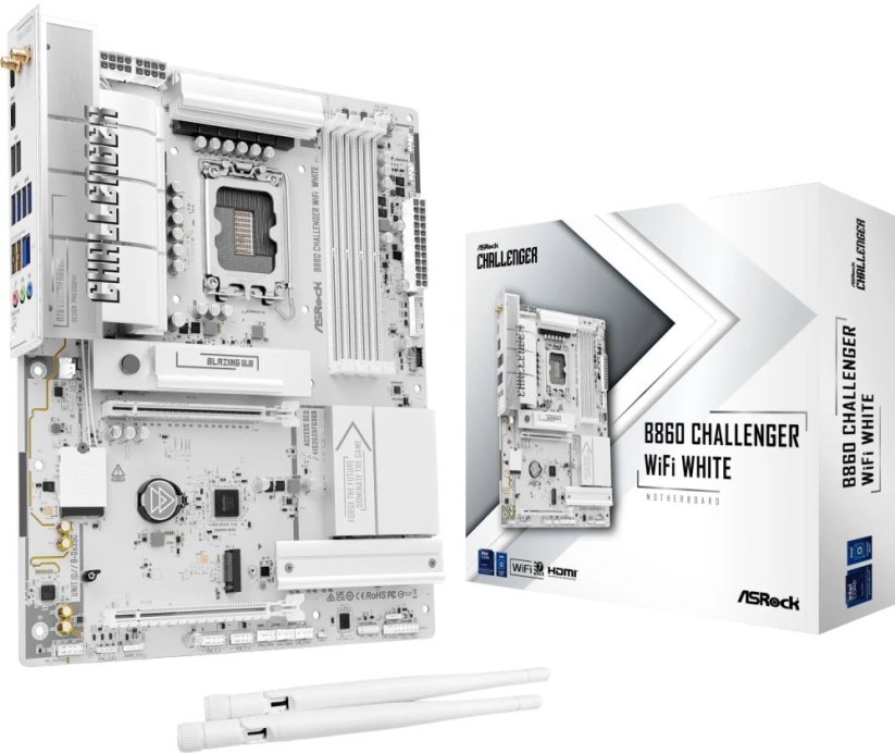 ASRock B860 CHALLENGER WIFI WHITE