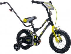 Sun Baby Detský balančný bicykel Pre chłopca 16 cali Tiger Bike z pchaczem čierno - żołto - Sivý