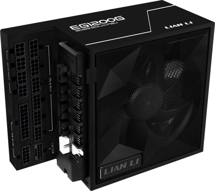 Lian Li Lian Li EDGE GOLD 1200 80 PLUS Gold Netzteil, PCIe 5.1, ATX 3.1 - 1.200 Watt, schwarz, inkl. USB-Hub