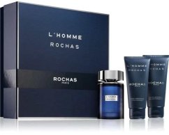 Rochas Set Rochas: L'Homme Rochas, Eau De Toilette, For Men, 100 ml + L'Homme Rochas, Hydrating, Shower Gel, All Skin Types, 100 ml + L'Homme Rochas, Hydrating, After-Shave Balm, 100 ml For Men