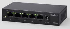 Synology Prepínač sieťový Nie zarządzany L2 Gigabit Ethernet (10/100/1000) Obsługa PoE Desktop Čierny (PS500)