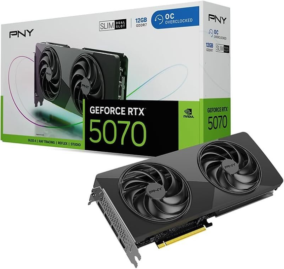 PNY GeForce RTX 5070 Slim OC 12GB GDDR7 DLSS4 (VCG507012DFSXPB1-O)