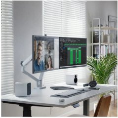 Alogic Alogic Glide Flexible Dual Arm Monitor Mount 17-35 White