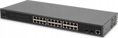Digitus Digitus 24-portowy zarządzany Prepínač gigabitowy Ethernet PoE L2