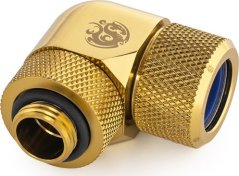 BitsPower Bitspower Advanced Multi-Link Adapter Anschluss 90 Grad G1/4 Zoll AG auf 14mm AD Hardtube - drehbar, Messing