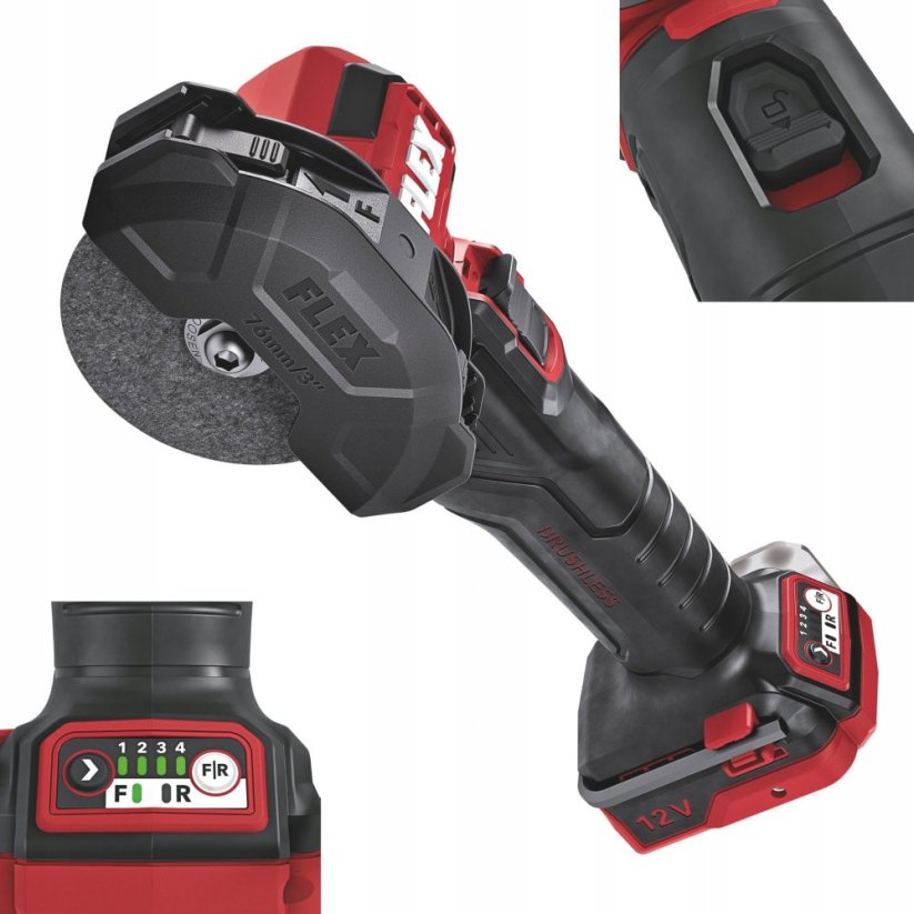 Flex Cordless angle grinder FLEX LBE 76 12-EC C