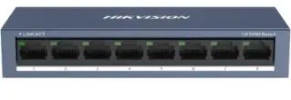 Hikvision Hikvision Pro Series DS-3E0108-O łącza sieciowe Nie zarządzany Fast Ethernet (10/100) Sivý