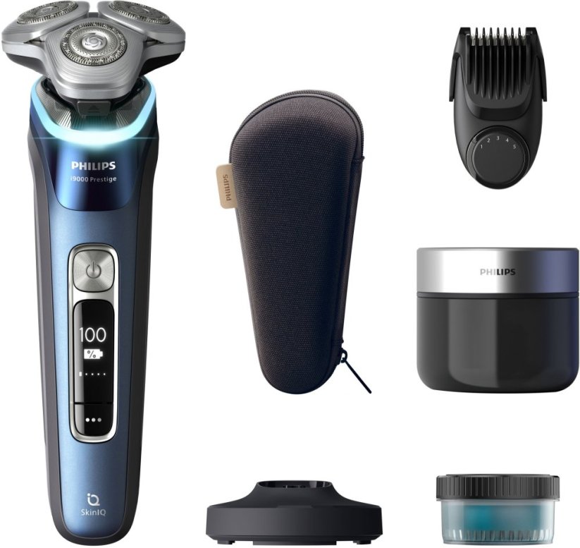 Xiaomi New! PHILIPS i9000 Prestige Ultra Wet/Dry Electric Shaver (Rechargeable) Mystic Aqua XP9201/33