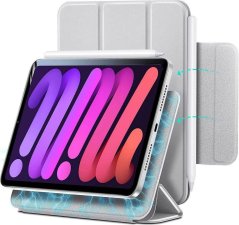 ESR Etui ESR Rebound Magnetic Apple iPad mini 2021 (6. generacji) Silver Grey