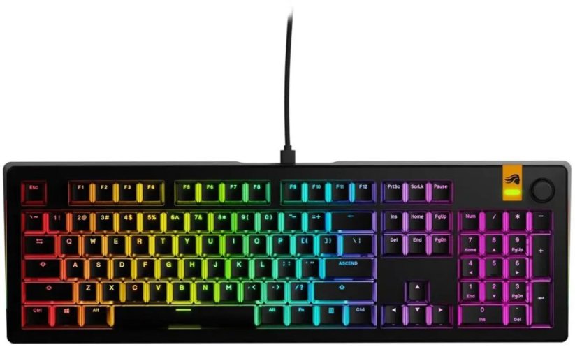 Glorious Glorious GMMK 3 100 % Custom Gaming-Tastatur - Pre-Built, ANSI (US), Fox Switches, schwarz