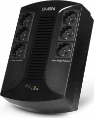 Sven Zasilacz awaryjny UPS Sven UP-L1000E, ~230V, 510W,6 gniazdek euro, Čierny