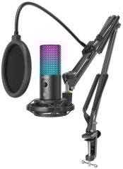 Fifine Fifine Technology FIFINE T669 PRO3 RGB Kondensatorinio Mikrofono Komplektas