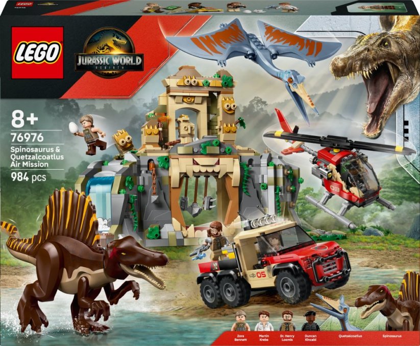 LEGO Jurský svet Vzdušná misia s Ketchumom a Spinosaurom (76976)