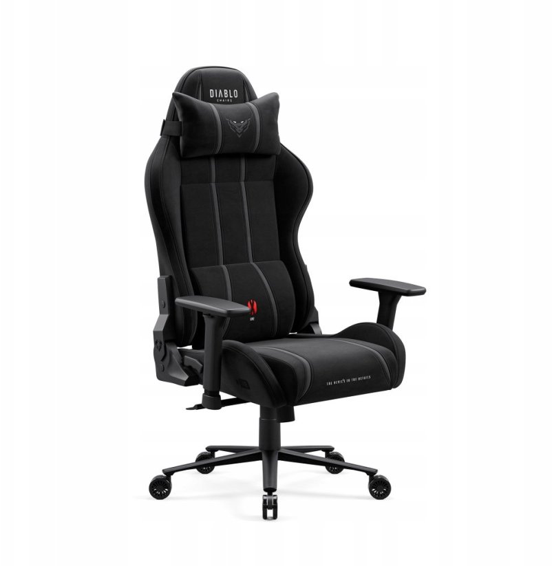 Diablo Chairs X-One 2.0 Normal Size Burned Black Čierny