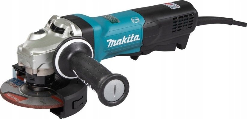 Makita SZLIFIERKA KĄT.125mm  GA5093X01 1900W WŁĄCZNIK ŁOPATKOWY, REG.OBR., HAMULEC