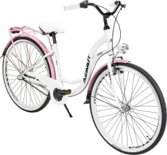 Romet Dviratis AZIMUT Vintage 28" 3-speed 2023 white-pink shiny