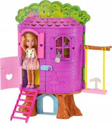 Mattel Bábika Barbie Chelsea Domček na drzewie + Príslušenstvo HPL70