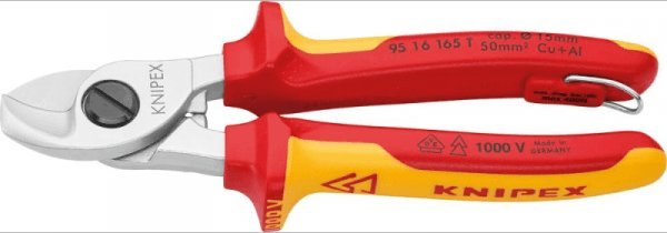 Knipex nožovce do kabli VDE 165mm z držiakem zabezp. Knipex
