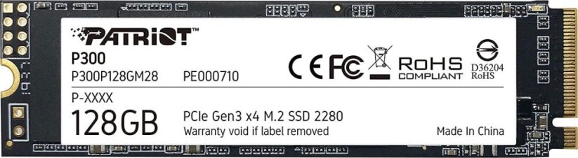 Patriot P300 128GB M.2 2280 PCI-E x4 Gen3 NVMe (P300P128GM28)