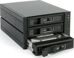 Fantec BP-T2131, SAS & SATA backplane for 3x 3.5"/2.5" HDD/SSD, black
