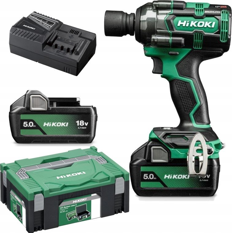 Hikoki HIKOKI.IMPACT WRENCH 18V WR18DHWPZ 1/2" 345Nm 2x5.0Ah