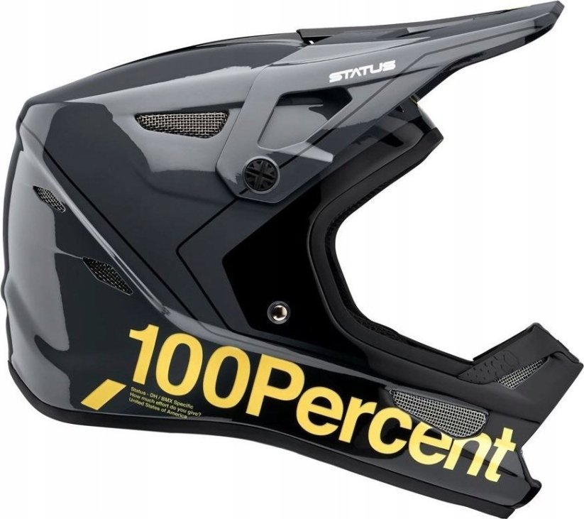 100% Prilba na celú tvár 100% STATUS DH/BMX Helmet Carby Charcoal roz. XXL (63-64 cm) (NEW)