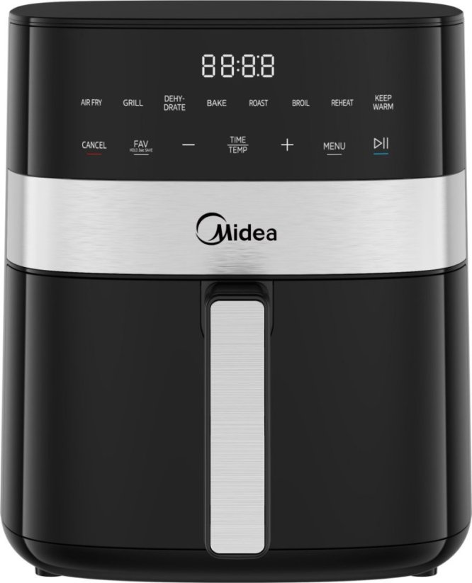 Midea Midea MF-CN65E Air fryer digital, 6.5L, Black