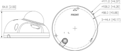 Dahua Technology WIFI IP KAMERA IPC-HDBW3541F-AS-0280B-S2 - 5 Mpx 2,8 mm DAHUA