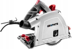 Graphite Pilarka tarczowa Graphite 58G495 1200 W 165 mm + Szyna prowadząca 1400 mm, 2 zaciski 58G495-731