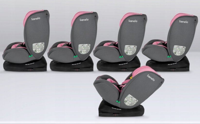 Lionelo autosedačka OBROTOWY BASTIAAN I-SIZE 0-36KG 40-150CM PINK BABY
