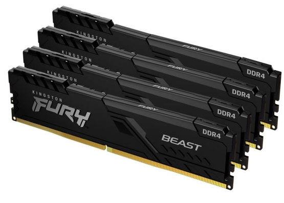 KINGSTON Fury Beast Black 16GB (4x4GB), 2666MHz, DDR4 (KF426C16BBK4/16)