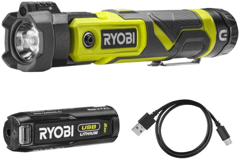 Ryobi Cordless spotlight RYOBI RLP4-120G, 4.0 V, 2.0 Ah Li-ion, 500 lm