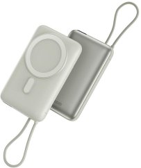 Energea PowerBank Bazic Fusion Mag 10000mAh      MagSafe kabel USB-C Sivý
