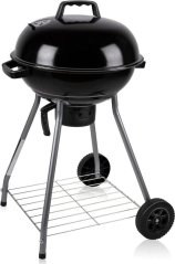 BBQ GRILL záhradný KULISTY REX STALOWY 46CM Z POPIELNIKIEM