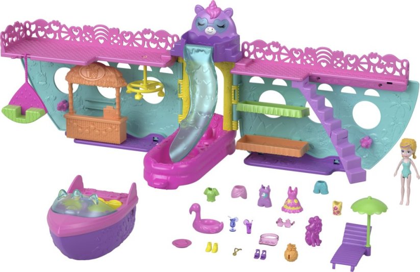 Mattel Mattel „Polly Pocket“ vienaragio laivo rinkinys