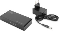 Digitus Rozdzielacz (Splitter) HDMI 2-portowy 4K 60Hz UHD 3D HDR HDCP 2.2 audio downscaling