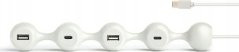 Lexon Lexon Peas Hub C Adapter Hub 2xUSB + 2xUSB-C white/white LD150W