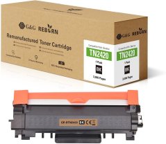 G&G Toner Náhradný Brother TN-2420 kompatybilny Čierny 3000 stron Reborn remanufactured 21078