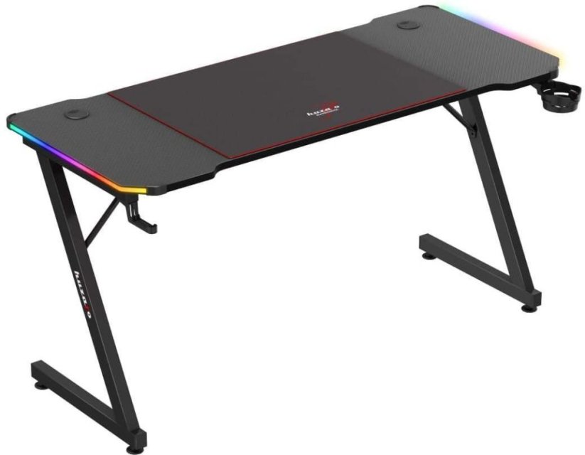 Huzaro Hero 3.3 RGB čierne 140 cm x 60 cm