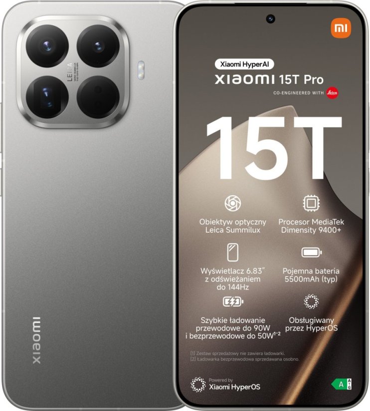 Xiaomi 15T Pro 5G 12/512GB Gray