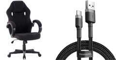 SENSE7 Prism - materiałowy, czarny + kabel usb