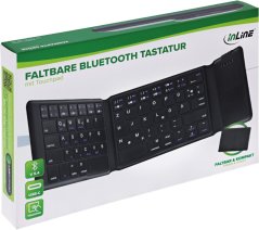4kom.pl Klawiatury Foldable Bluetooth Keyboard With Touchpad Black Bluetooth 5.4