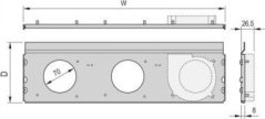 SCHROFF ventilátor promieniowy SCHROFF RatiopacPRO AIR, 3 ventilátory, 84 PK, 220 mm