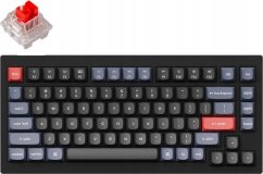 Keychron Keychron - V1 QMK Custom Mechanical Keyboard - Klawiatura mechaniczna Frosted Black Keychron K Pro Red Fully Assembled Knob
